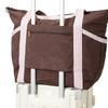 Francfranc Modern Palette Travel Bag, Brown and Pink, Carry-on Tote Bag, 3-Way Shoulder Bag with Drink Holder