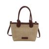 Street Style Woven Basket Bag With Soft Structure For Summer Outings