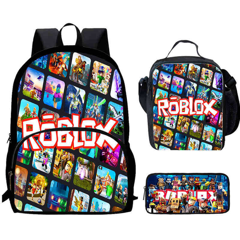 Roblox Printed Backpack, Children'S And Elementary School Bags
