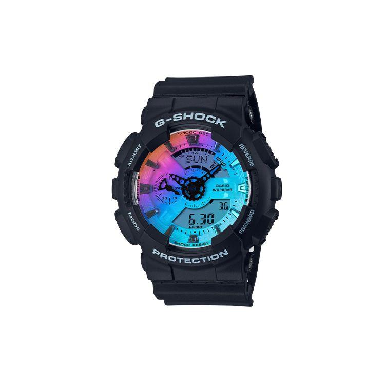 Casio G-Shock Neon Series Quartz Watch Men watches Blue GA-110SR-1ADR Black Watch Case