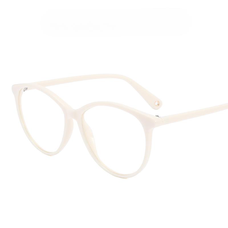 

Модные очки с синей подсветкой, тонкая оправа, легкая оправа для очков, студенческий белый воротничок, маленькое плоское зеркало с ароматом