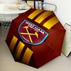 1PC West Ham United Pattern Printed Umbrella Folding umbrella, automatic umbrella 8-Frame for Travel, camping Fan gifts Christmas Gifts