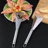 Stainless Steel Triangle Fruit Carving Knife Fruit Platter Artifact Triangle Vegetable Cutter Non-slip Diy Decor Kitchen Tools