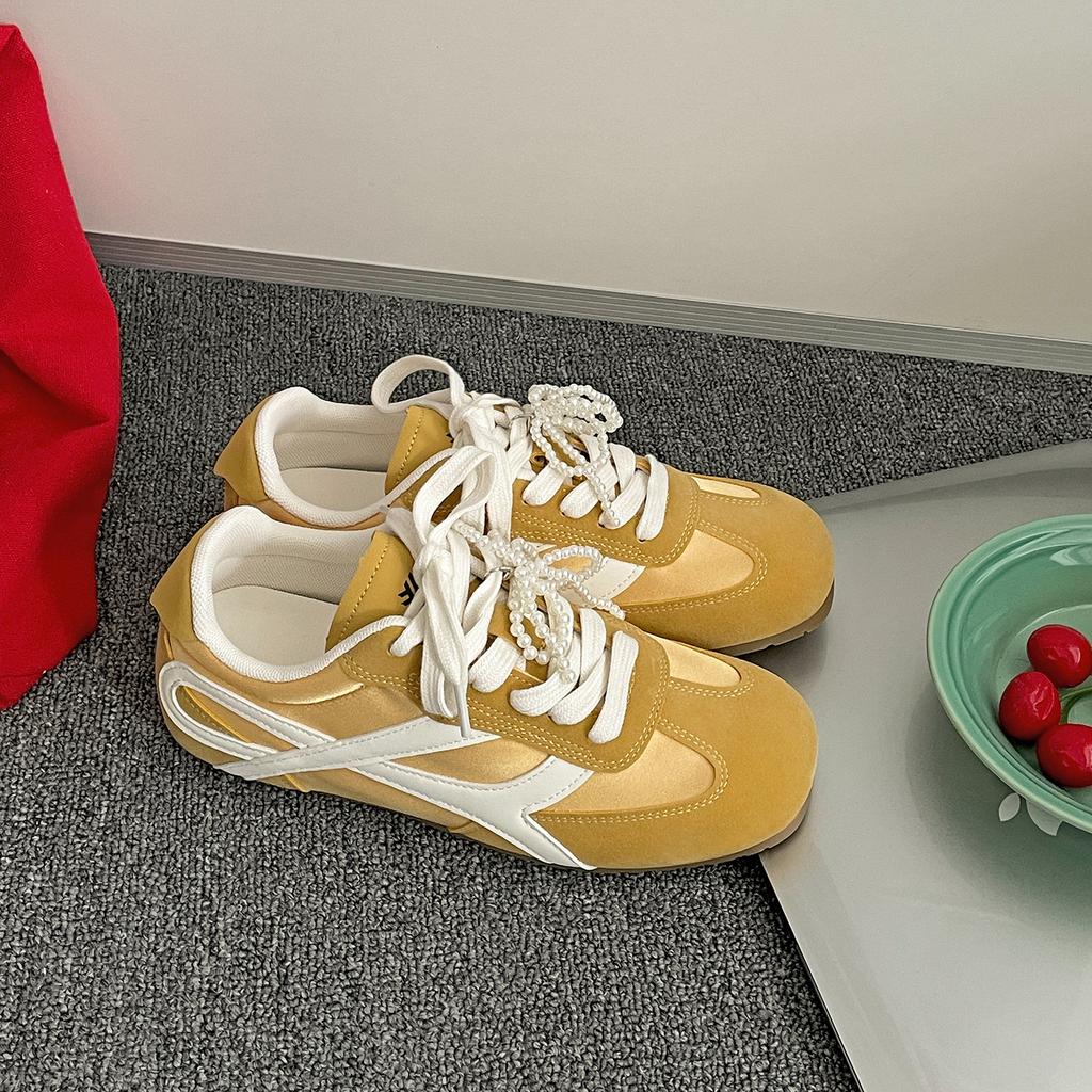 Popular retro with skirt inner height increase flat-soled Forrest Gump training shoes women's 2025 new summer soft-soled casual board shoes