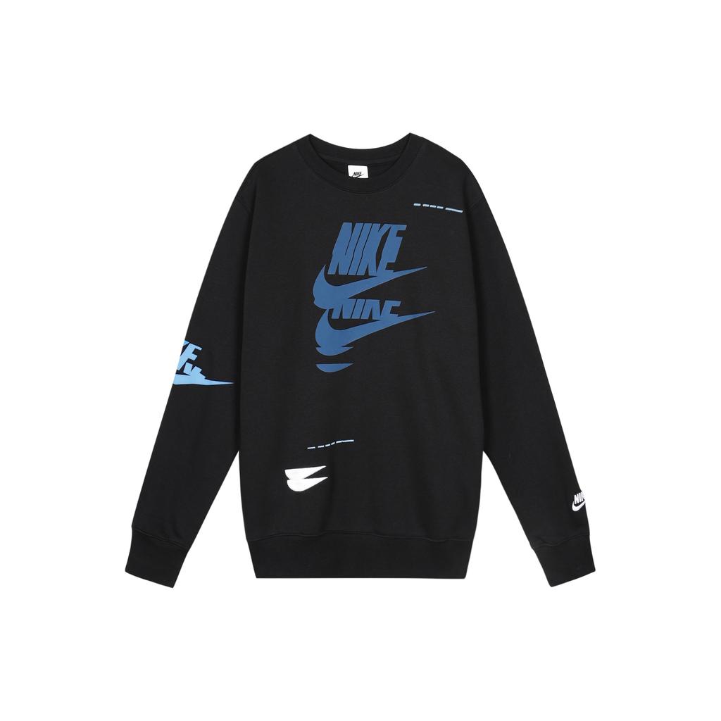 Nike Sportswear Essentials Sweatshirts Men's Black Crew Neck Thickened Regular DM6876-010