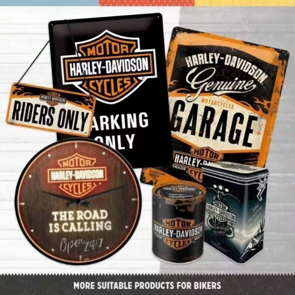 Tinning Sign Parking Only Vintage Metal Poster Retro Motorcycle Garage Wall Art