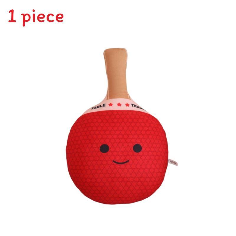 Table Double Sided Tennis Racket Plush Toy Cartoon Girl Kid Festivals Gifts