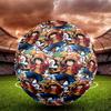 One Piece Print Size 5 Soccer Ball, Standard Match Football for Sports Game and Team Practice, Ideal Gift for Soccer Fans