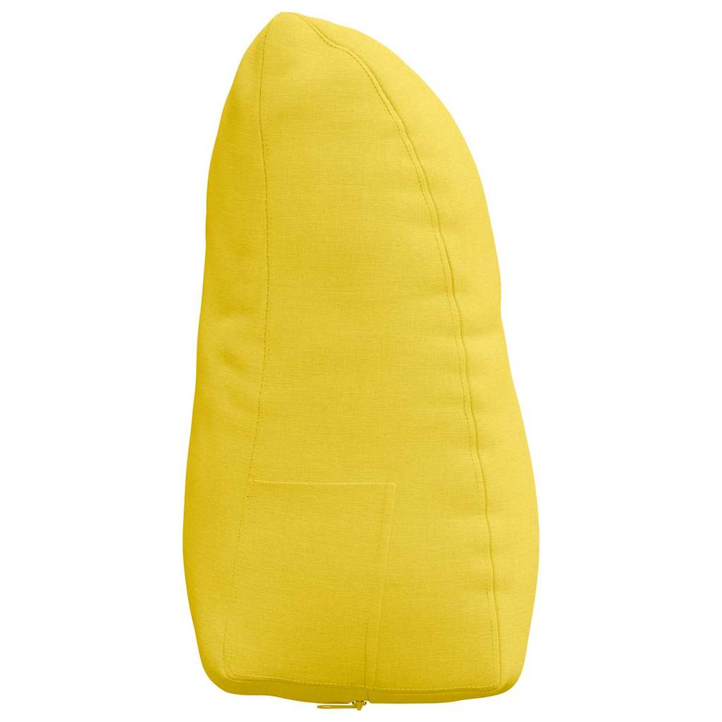 Back Cushion Light Yellow 45 x 24 x 50 cm Fabric