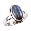 Natürlicher Kyanit Edelstein Handgefertigt 925 Massiv Sterling Silber Geschenkring S.8 o4w86