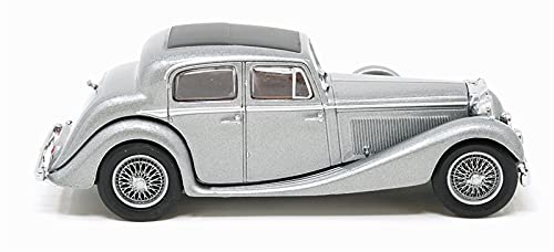OXFORD Jaguar Diecast Model Car 1/43 Jaguar SS 2.5 L (Metallic Gray) [Parallel Import]