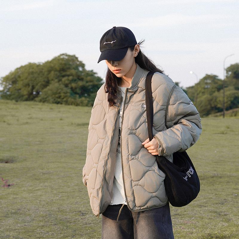 

хлопчатобумажная одежда короткая хлопчатобумажная одежда зимняя новая свободная утолщенная стоячая одежда бейсбольная одежда хлопчатобумажная куртка женская XXL