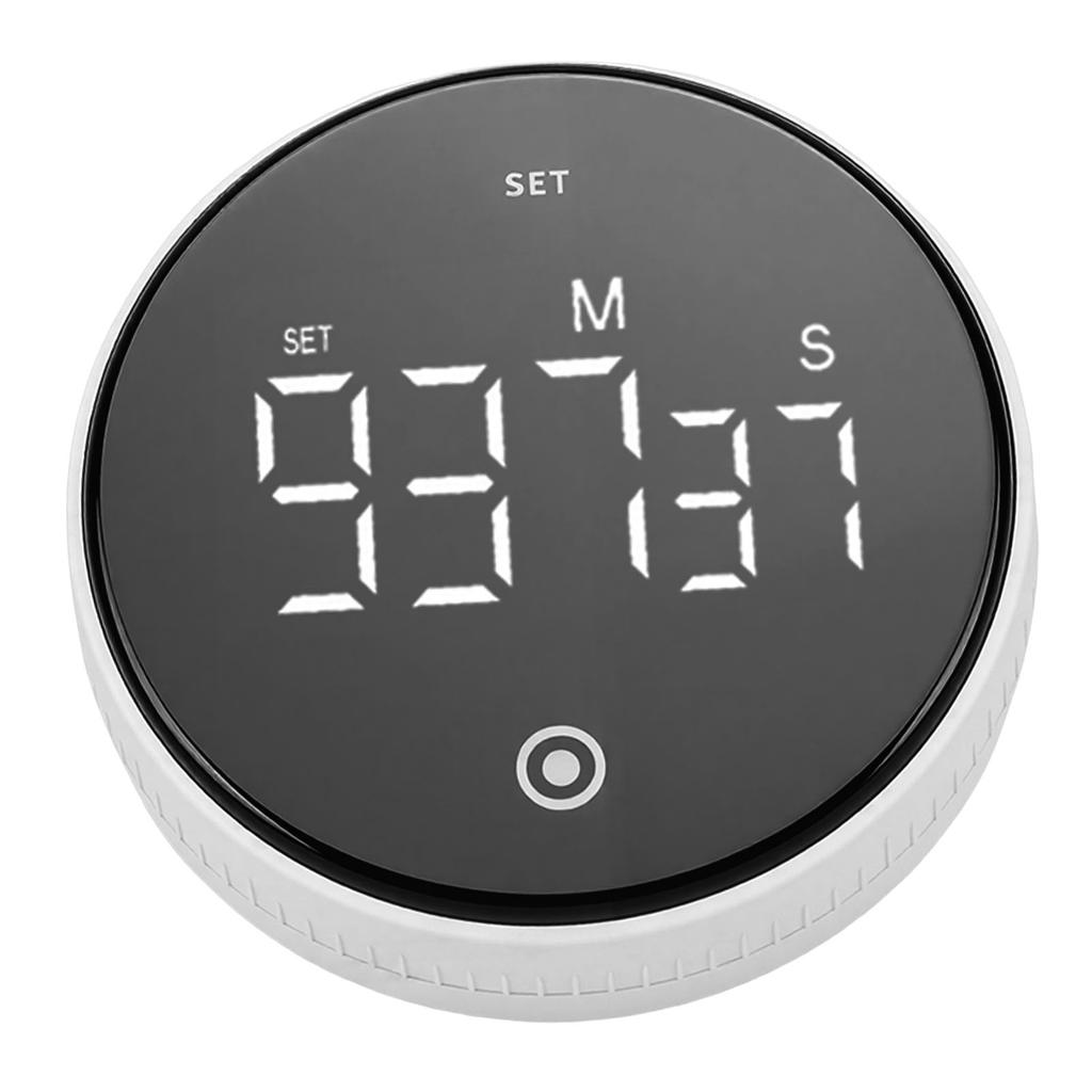 Magnetic Kitchen Timer with 999 Minute Countdown Rotation Adjustable Touch Screen Digital Display Silent Timer for