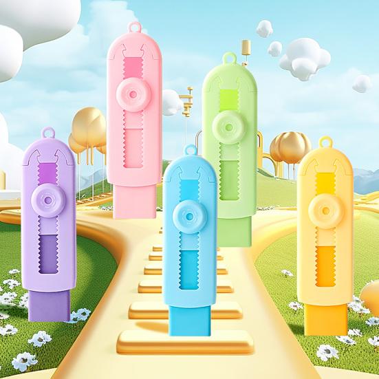 Push Pull Retractable Eraser, Cute Pastel Pencil Eraser for Students, Clean Dustless 2B Eraser for Kids, School Supplies