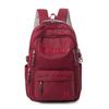Minimalist Backpack for Women Men Letter Accent Multiple Pockets Adjustable Strap Large Capacity Casual Daily Bag for Commute Travel School No Pendant