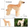 Oenux Dog Animals Model Bulldog Corgi Shiba Inu Husky Pug Schnauzer Chihuahua Puppy Figurines PVC Cute Collection Toy Kid Gift