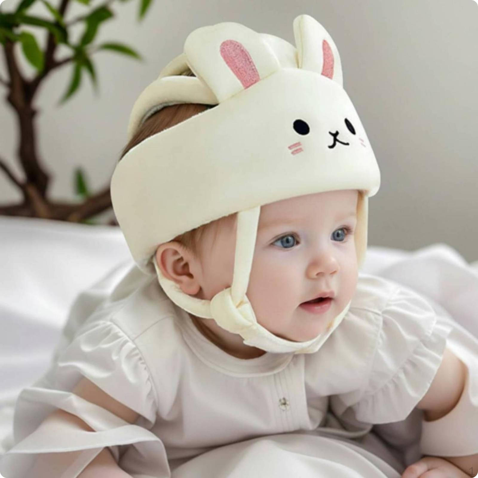 AntiFall Head Hat Adjustable Chin Strap Infant Surrounding Front Young Child for Little Rabbit