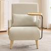 3-in-1 Convertible Chair with Sleep Function, Wooden Tray, Padded Folding, Lounge Chair, Single Bed, Suitable for Living Room, Bedroom, Office, Etc.