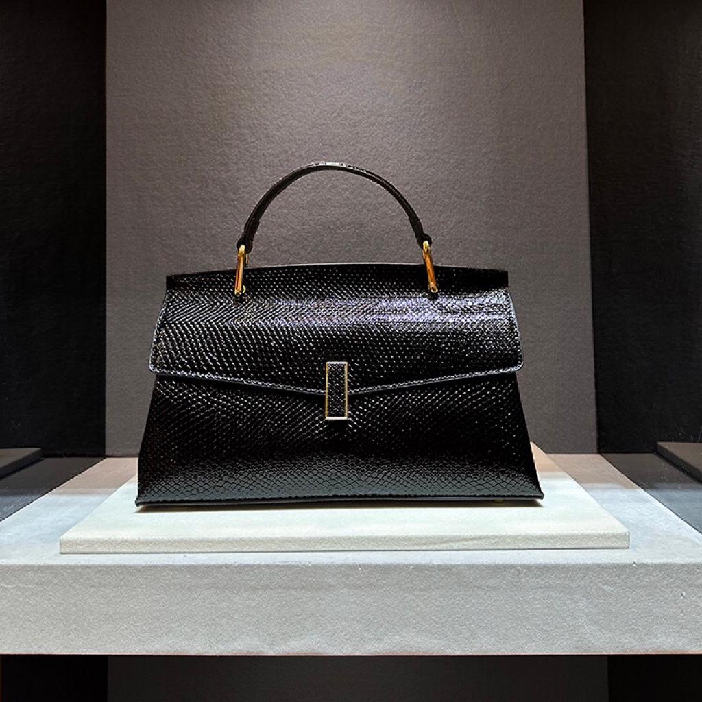 High-End Genuine Leather Snakeskin Handbag 2025 – New Fashion Single Shoulder & Crossbody Bag