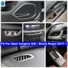 Stainless Car Door Speaker / Glass Lift Button / Lights Control Panel Cover Trim For Opel Ignia GSi / Buick Regal 2017 -
