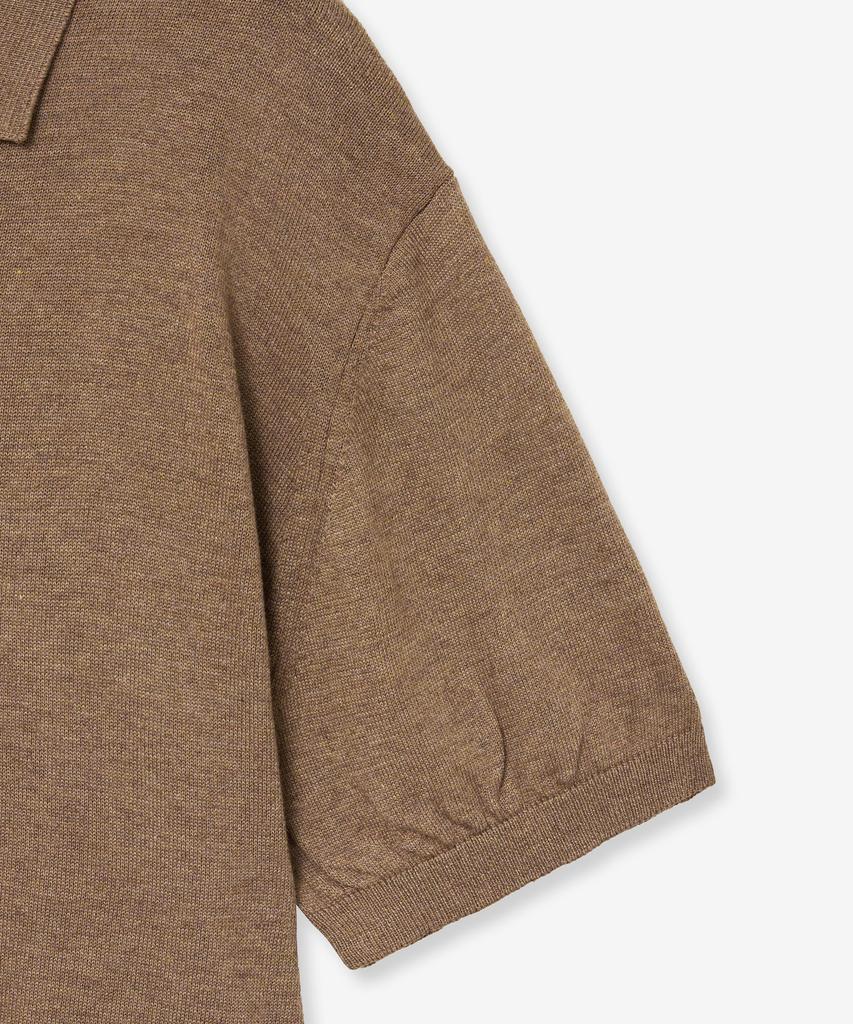 VTWO Cool Washable Polo Knit (Brown)