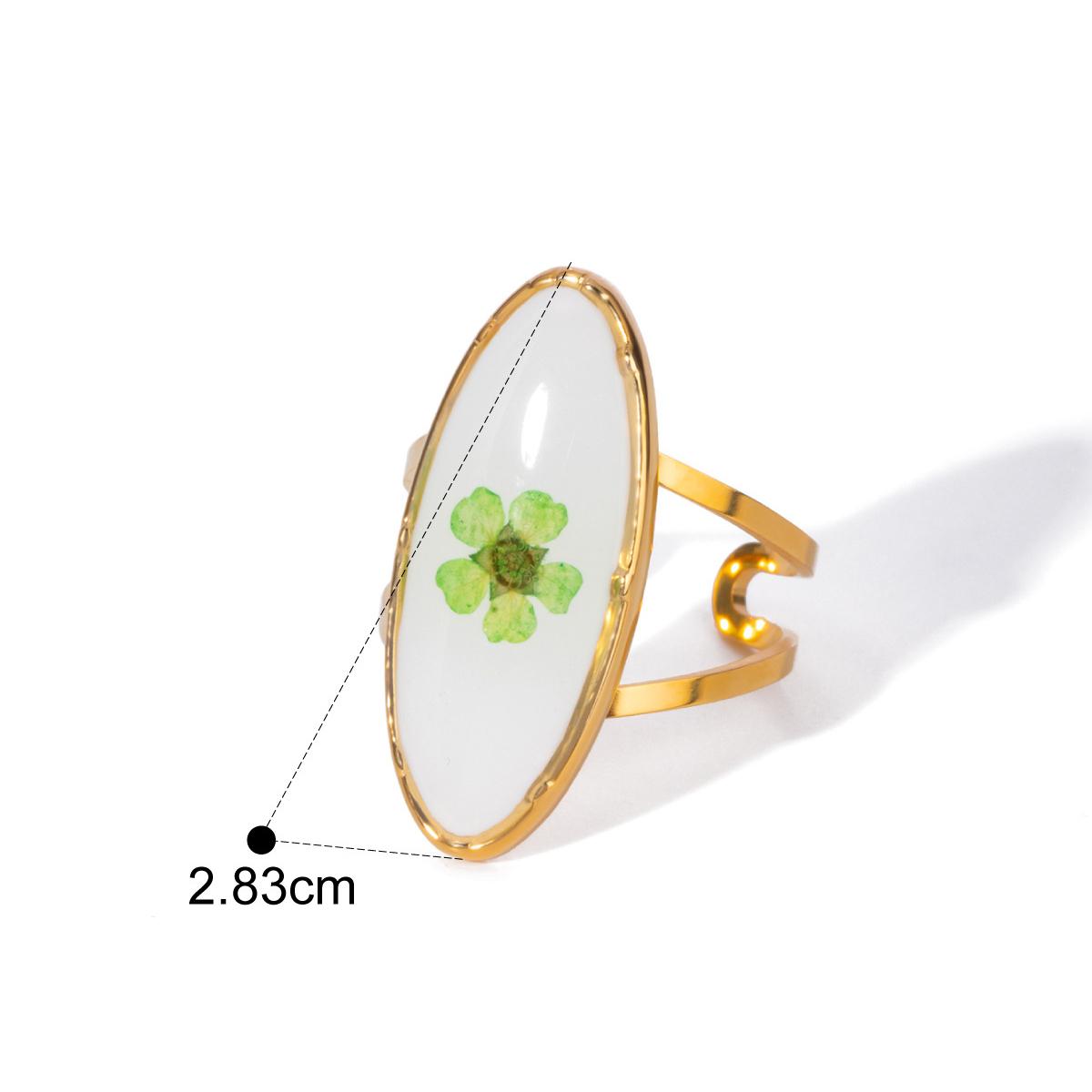 

Yori Arrivals Eternal Flower Fashion Classic Open Ring 18K PVD Plated Clothing Accessories Waterproof Fashion Jewelry Gift