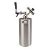 Minicheg de 3,6L din Oțel Inoxidabil cu Robinet, Manometru 150PSI, Presurizat, Bere Artizanală pentru Preparare Acasă