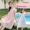 Girls' Korean Tencel Flying Sleeve Dress