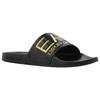 Emporio Armani EA7 Slip-On Round Toe Slide Sandals Unisex Footwear Black 7X000108AF15118PC001