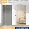 White Magnetic Screen Door,Reversible Left or Right Side Opening,Keep Bugs Out, Hands Free, Pet and Kid Friendly, Fits Door