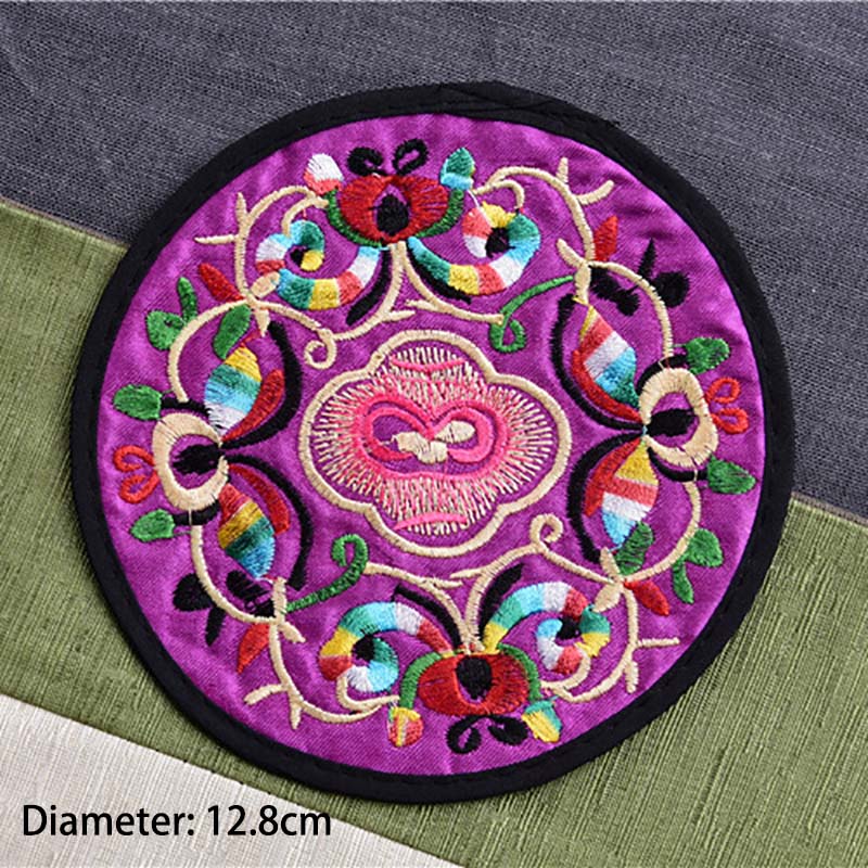 2Pcs/Pack Durable Cloth Embroidery Table Mats Cup Pad Chinese Style Anti-Hot Coaster Kitchen Accessories Home Decoration