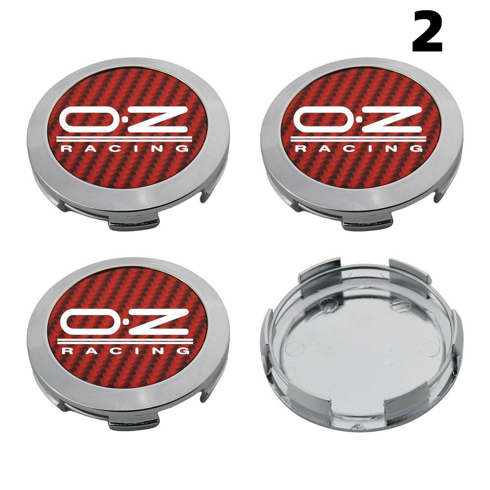 1Set/4PCS 64MM OD / 62MM ID Cap For Rims OZ Logo Wheel Center Cap Sport Car Wheel Cover Hub caps