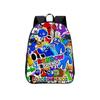 Color Friends Rainbow Anime Cartoon Print School Backpack For Boys Girls And