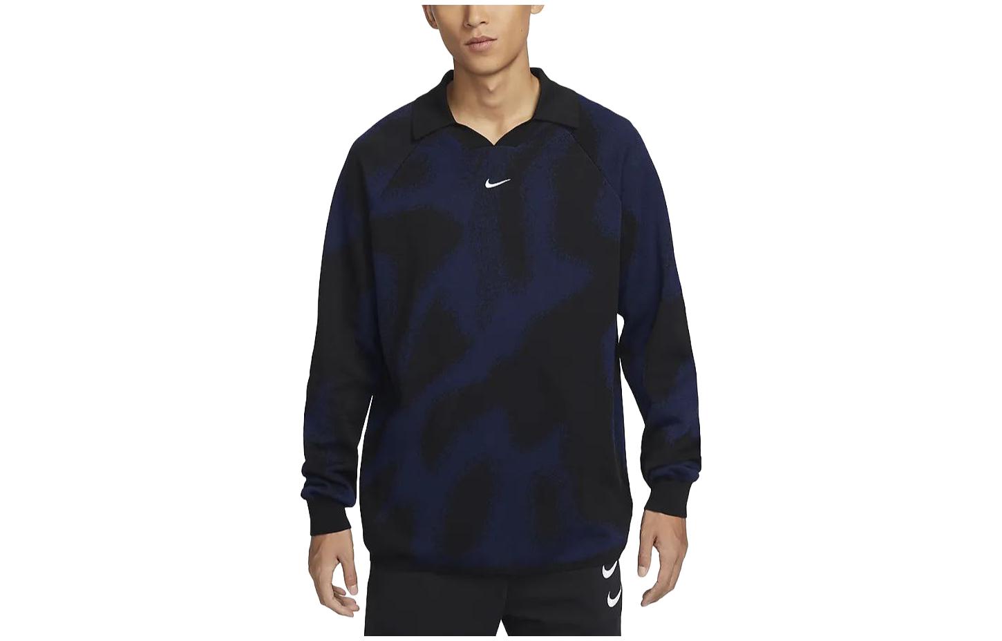 Nike Sweaters Men s Dark Navy Blue Lapel Moderate Other FD7285-410 XL