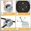 B67A 50Amp Power Outlet Box,125/250Volt NEMA 14-50R Receptacle Outdoor Dustproof and Weatherproof for Electric Vehicles