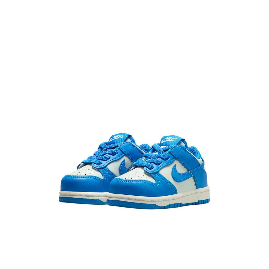 Nike Dunk Leather Low Comfortable Versatile Simple Fashion Walking Shoes Baby Sneaker Blue FB9107-004
