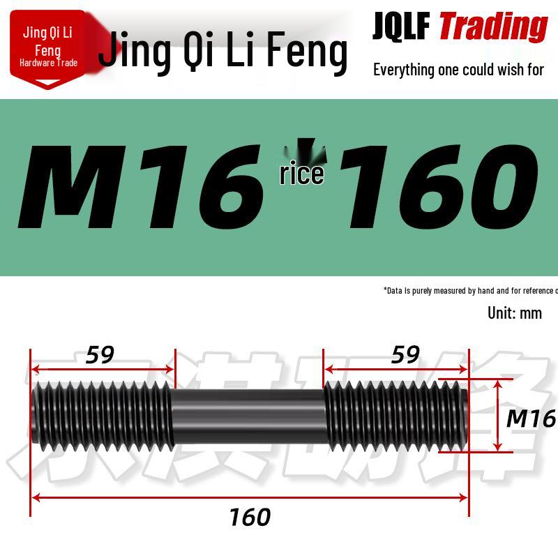 High-Strength Double-Ended Stud Bolt M12-M18 | Grade 8.8 Mold & Press Screw Rod