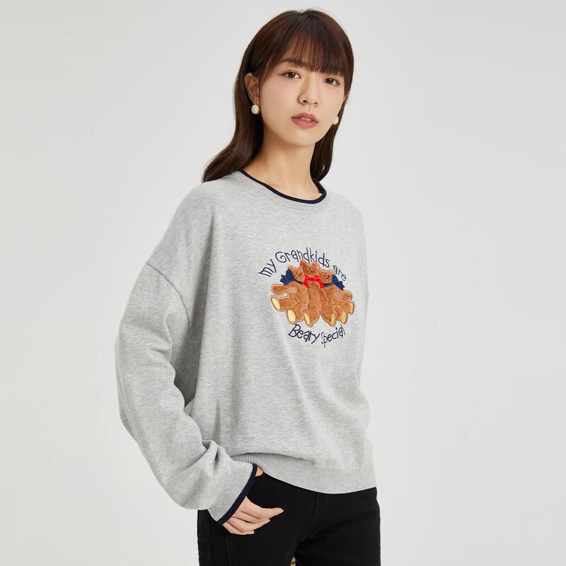 Women's Fashion Embroidered Long Sleeve Sweater