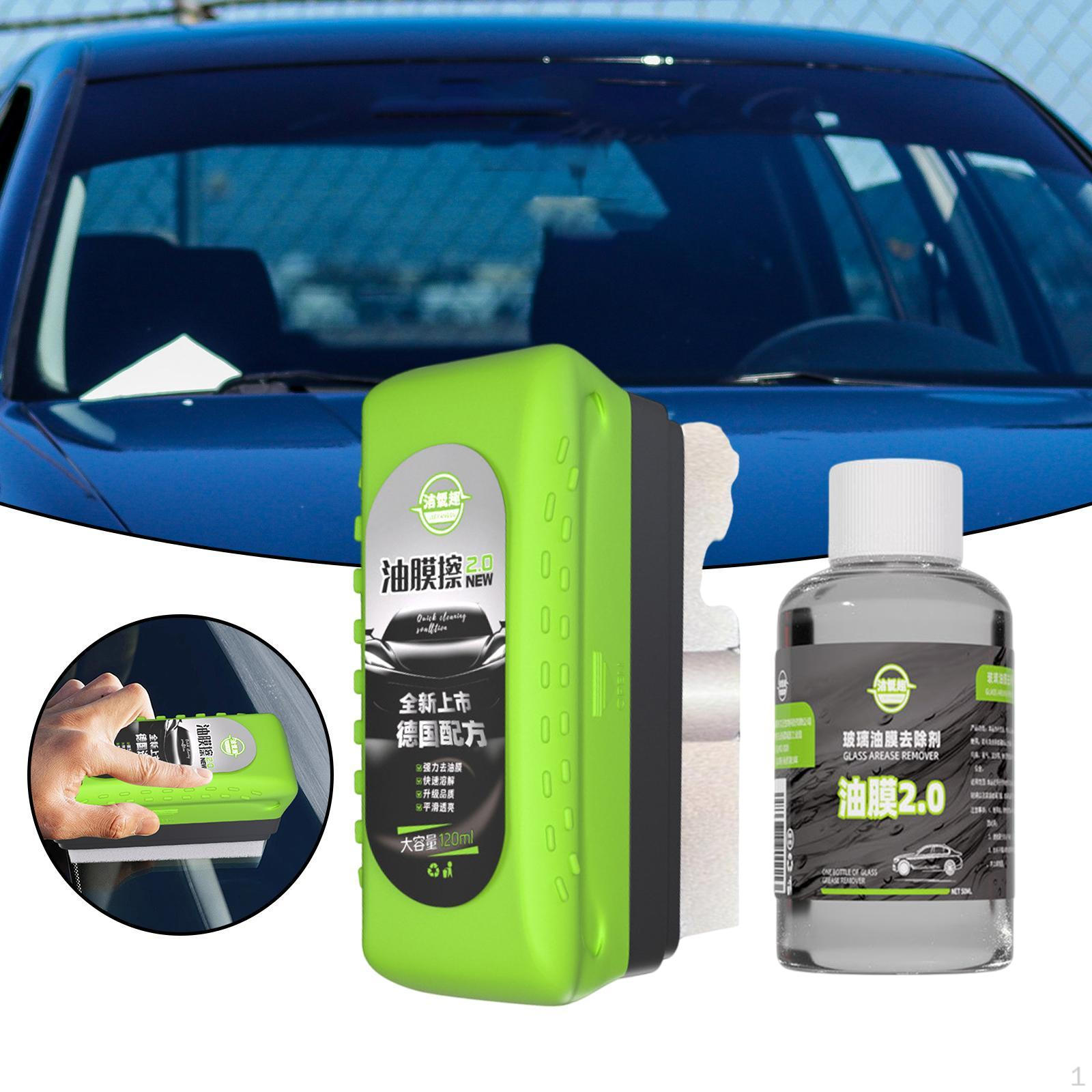 

Автомобильная масляная пленка щетка для очистки стекол Уход за окнами и лобовым стеклом многофункциональная Green 1pcs Brush