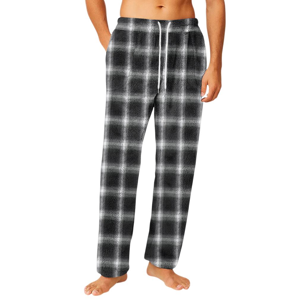 Men's Home Soft Pajama Pants Drawstring With Pockets Casual Sports Pants