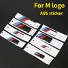 2 szt. Sportowe Czarno-Srebrne Zamienne Emblematy Bagażnika Dla BMW M Logo ABS