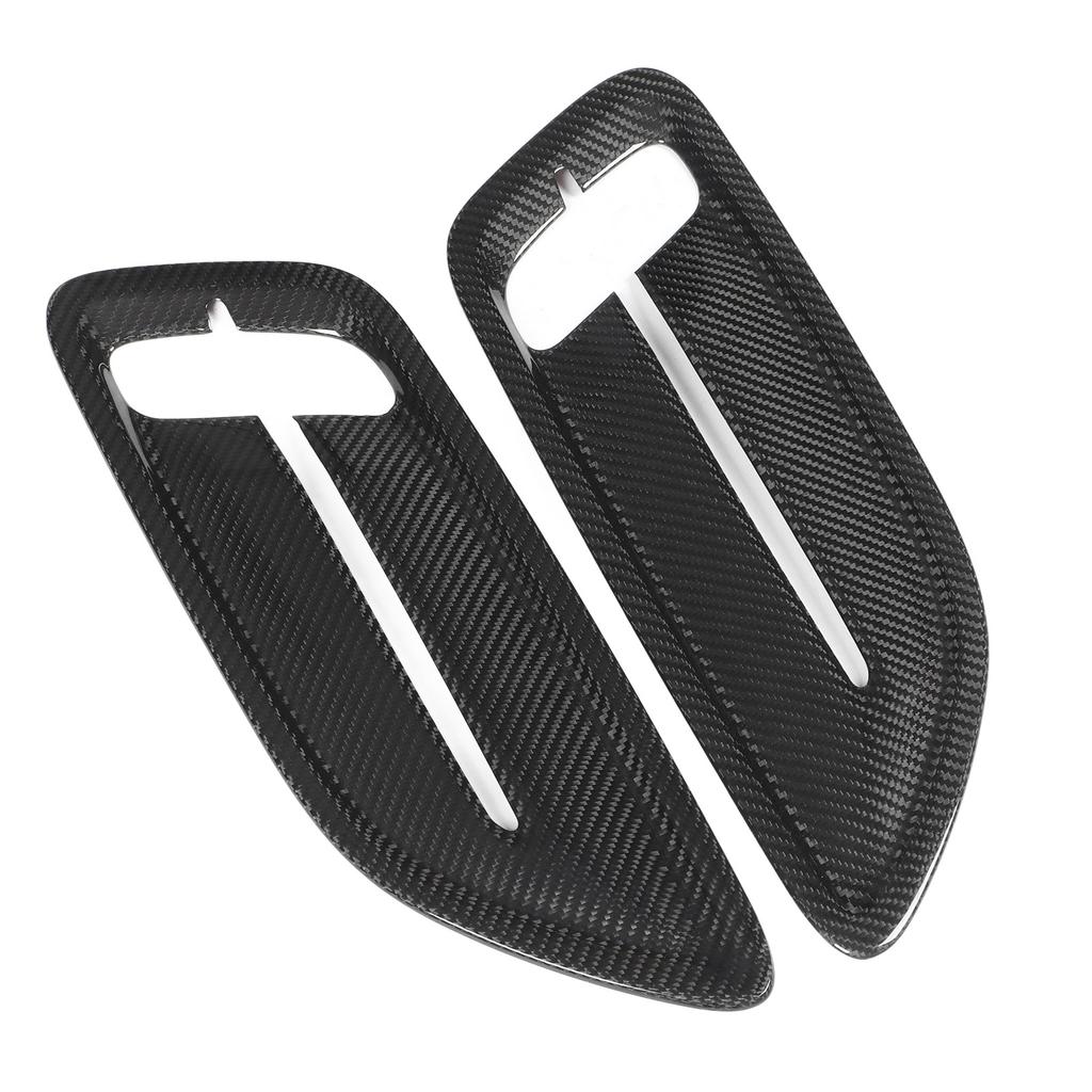 2 Pcs Engine Hood   Vent Cover Carbon   Front Upper Bonnet Hood   Outlet Cover Replacement for     2018 to 2023