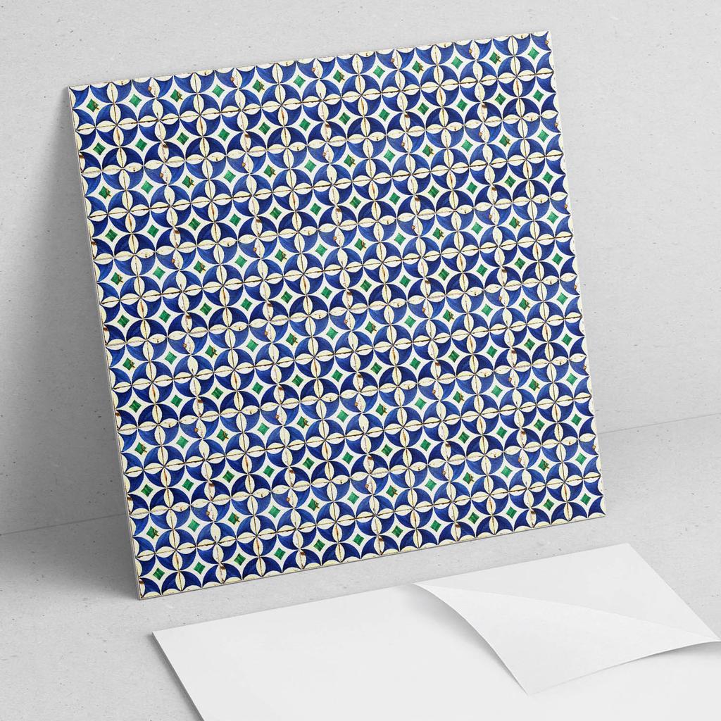 Zestaw Kafelków Pcv Z Dekorem Do Kuchni Lub Łazienki Geometryczny Wzór Kafli 4X50X50 Cm