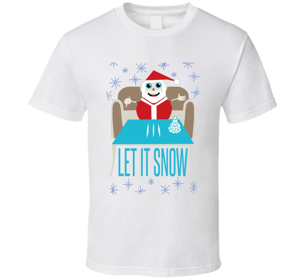 Walmart Let It Snow Snowman Ugly Sweater Parody Christmas Party T Shirt Mens Womens Tees Top S