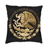 Personalized Mexico Coat Of Arms Square Throw Pillow Case Home Decor 3D Two Side Print Mexican Flag Cushion Cover for Sofa