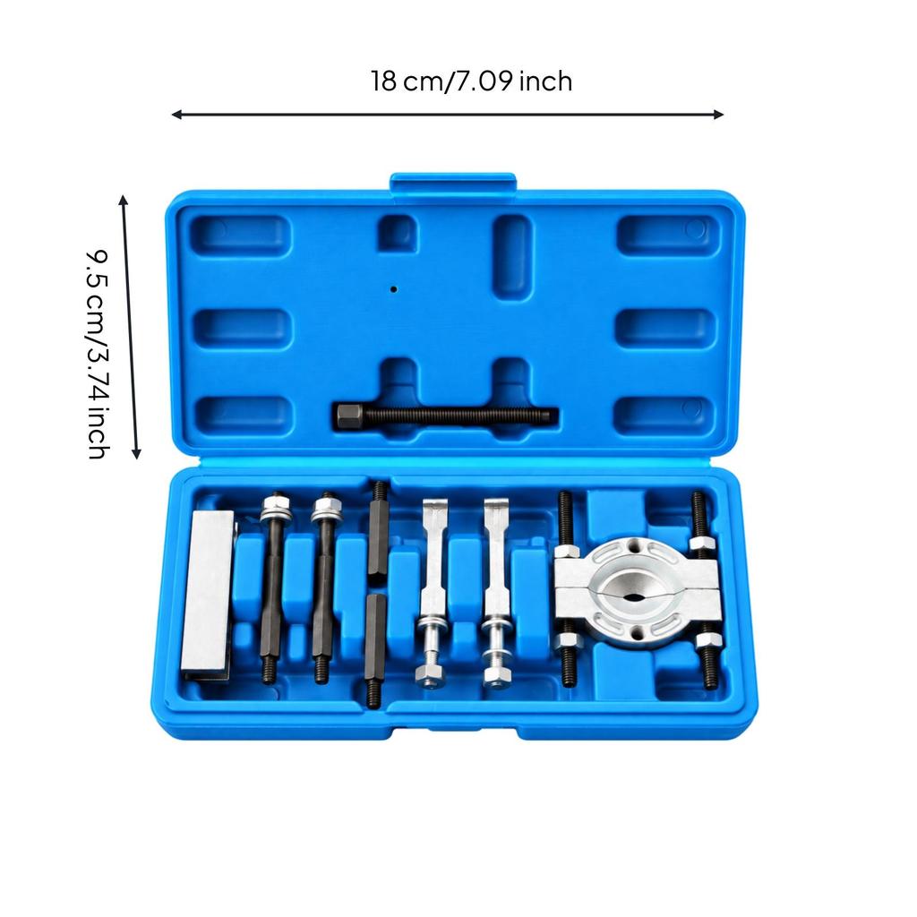 9 Pieces Bearing Separator and Puller Kit Compact Disassembly Tool Easy to Use