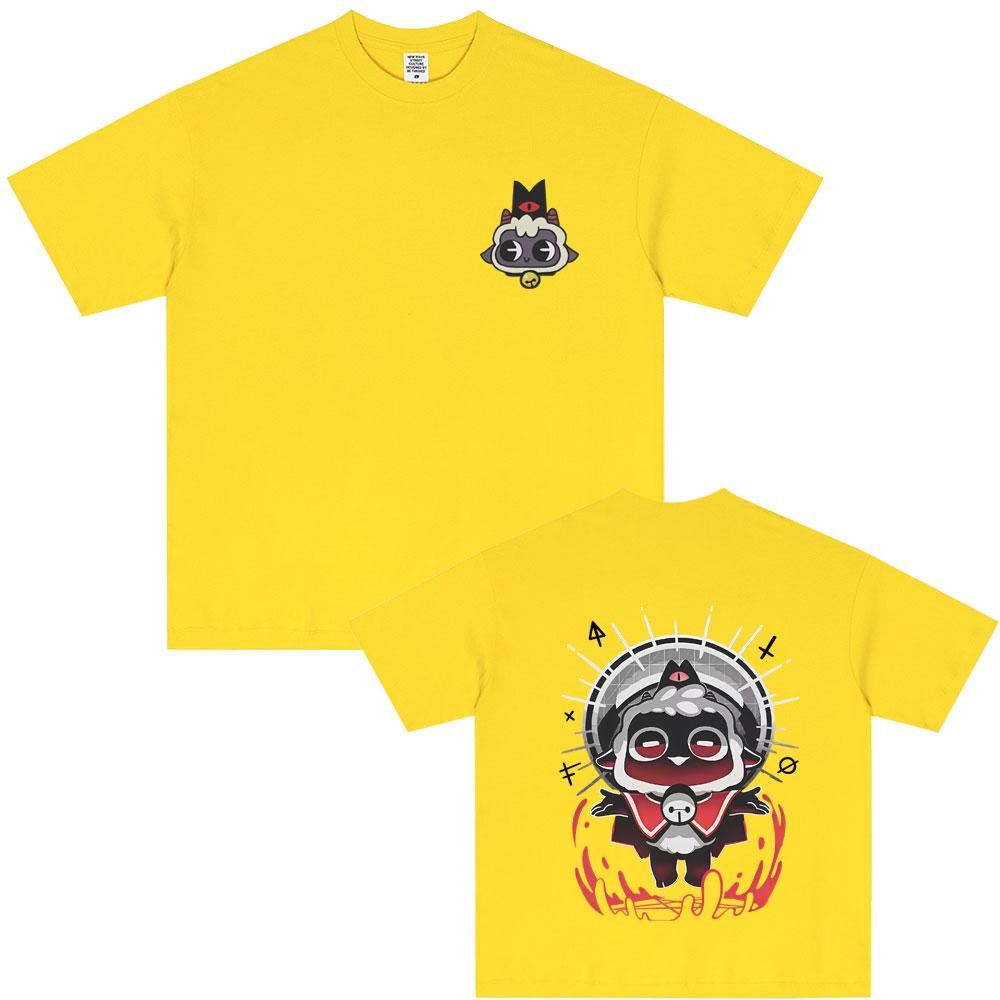 Limited Game Cult of The Lamb Graphic Tshirt Unisex Women Casual Soft Cotton Oversized T Shirts Cosplay Player Merch Tshirt Tops