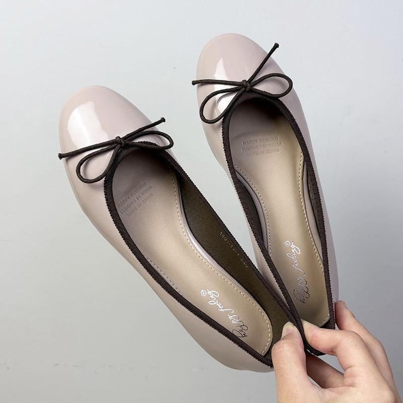 Fashion Female Soft Ballet Flats Ladies Dance Shoes New 2025 Fashion Butterfly-Knot Footwear Flats Women Mary Janes Lolita Shoes