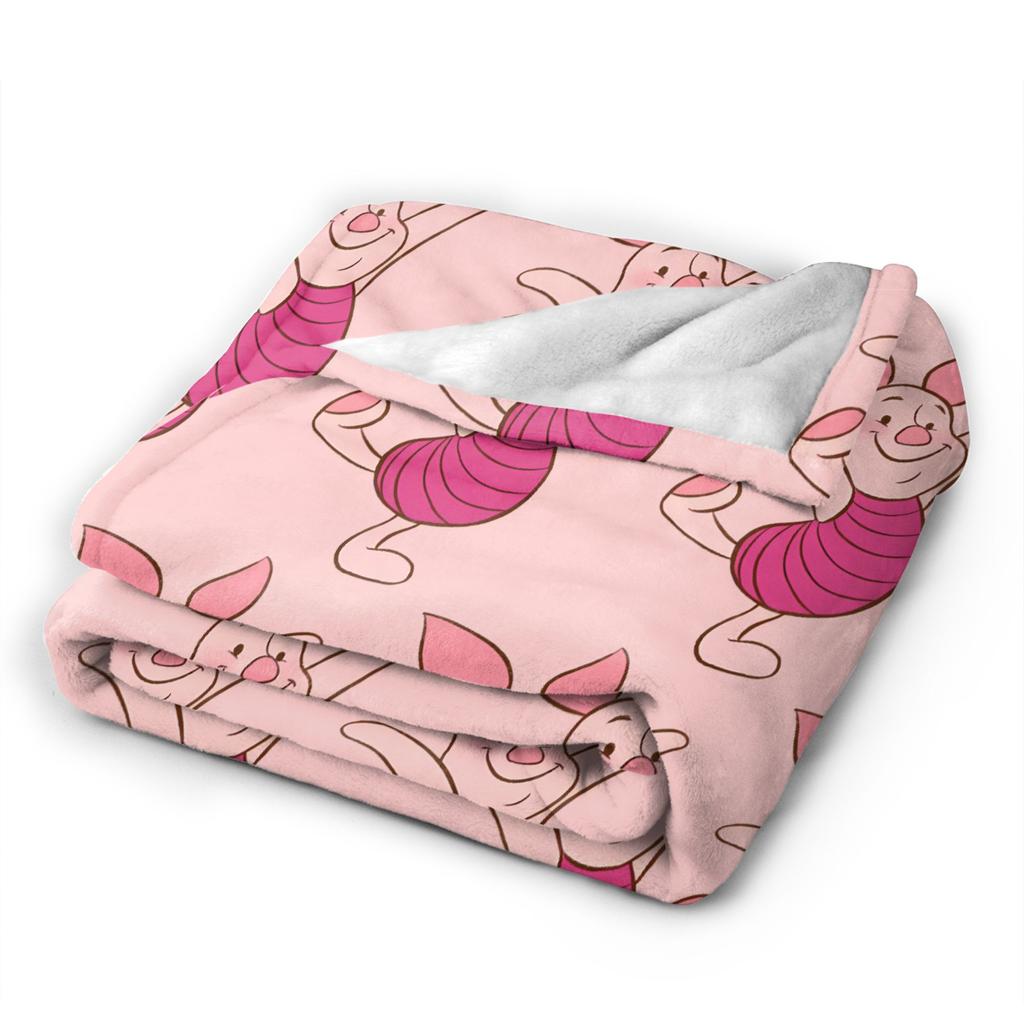 Piglet Pink Pig Super Warm Blanket  Girls Boys Plush Bedding Throws Fashion Outdoor Flannel Bedspread Sofa Bed Cover