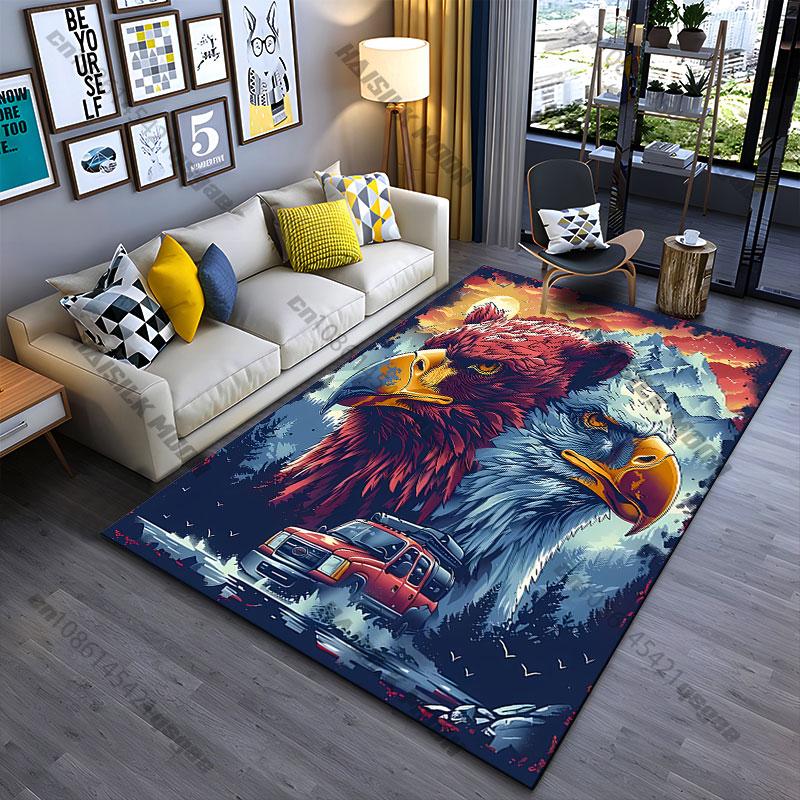 Nature adventure majestic symbolic dynamic carpet Yoga living room room decor children's crawling mat doormat area rug